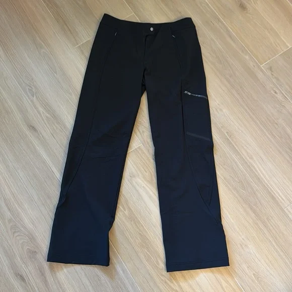 TITLE NINE GENIE STRETCH HIKING CARGO TRAVEL STRAIGHT LEG PANTS BLACK 6 - Picture 2 of 12